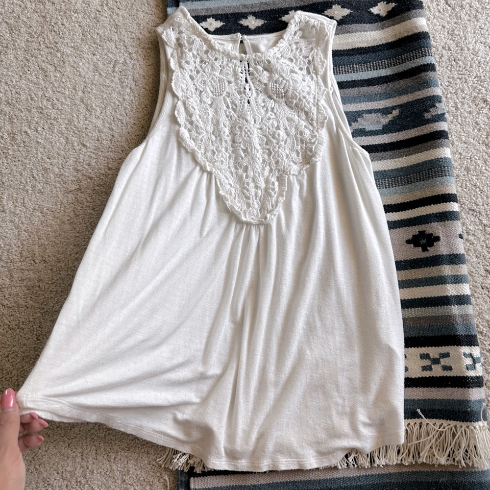 Maurices white sleeveless top